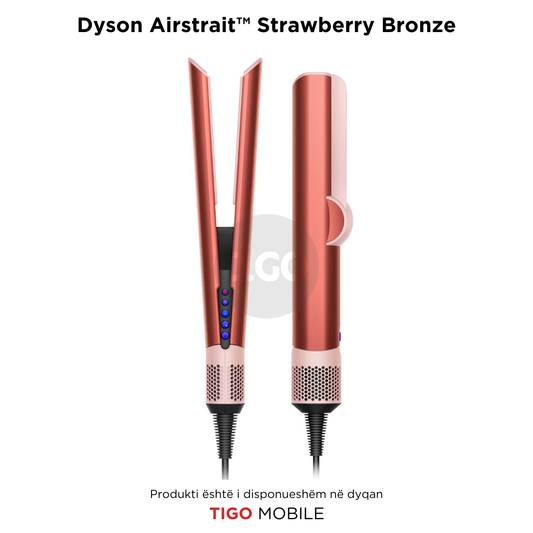 Dyson Airstrait™ straightener and dryer (Strawberry Bronze/Blush Pink)
