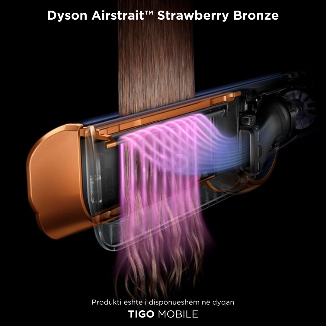 Dyson Airstrait™ straightener and dryer (Strawberry Bronze/Blush Pink)