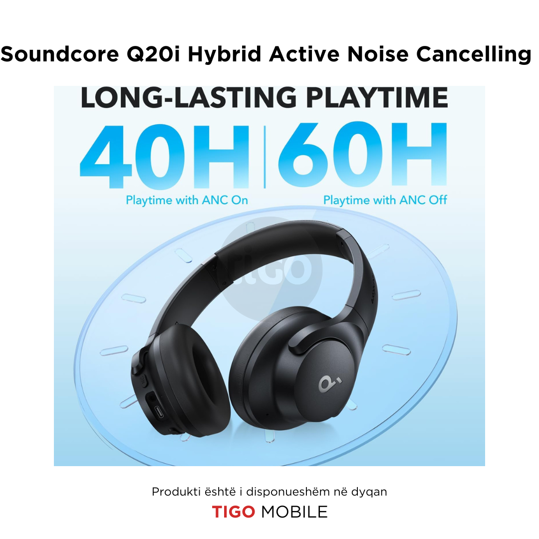 Kufje Wireless Soundcore Q20i Hybrid Active Noise Cancelling Headphone