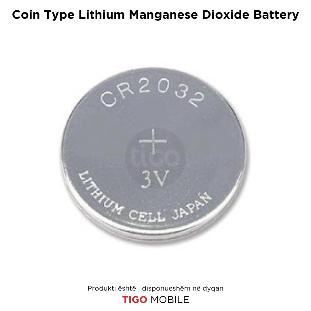 Bateri Coin Lithium Manganese Dioxide (CR) - CR2032 3V