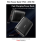 Black power bank with Tigo branding on a dark background