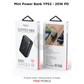 Packaging of a mini power bank with Tigo Mobile branding.
