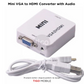 Mini VGA në HDMI Konvertues me Audio – VGA2HDMI 1080P | VGA-HDMI