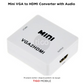 Mini VGA në HDMI Konvertues me Audio – VGA2HDMI 1080P | VGA-HDMI