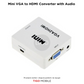 Mini VGA në HDMI Konvertues me Audio – VGA2HDMI 1080P | VGA-HDMI