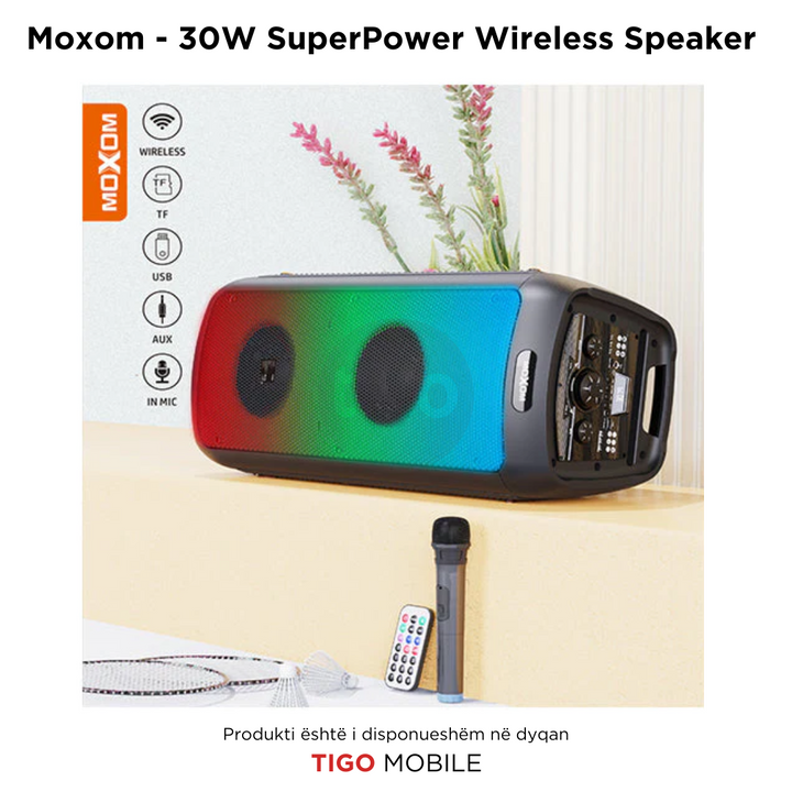 Moxom - Boks me Bluetooth 30W SuperPower Wireless Speaker