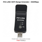 PIX-LINK Single Band WiFi Range Extender – 300Mbps | Wireless TV Network Adapter