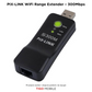 PIX-LINK Single Band WiFi Range Extender – 300Mbps | Wireless TV Network Adapter