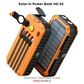 HS-43 Hand Crank Solar Power Bank 20000mAh – Me Drita, Busull dhe Karikim Diellor