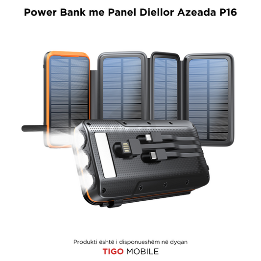Azeada Walker II -  20000mAh Solar Power Bank AZ-P16