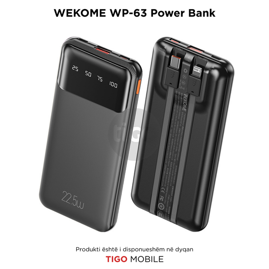 Power Bank 10000 mAh - WEKOME WP-63