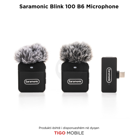Saramonic Blink 100 B6 – Mikrofon Wireless për 2 Persona me USB-C për Telefon & PC