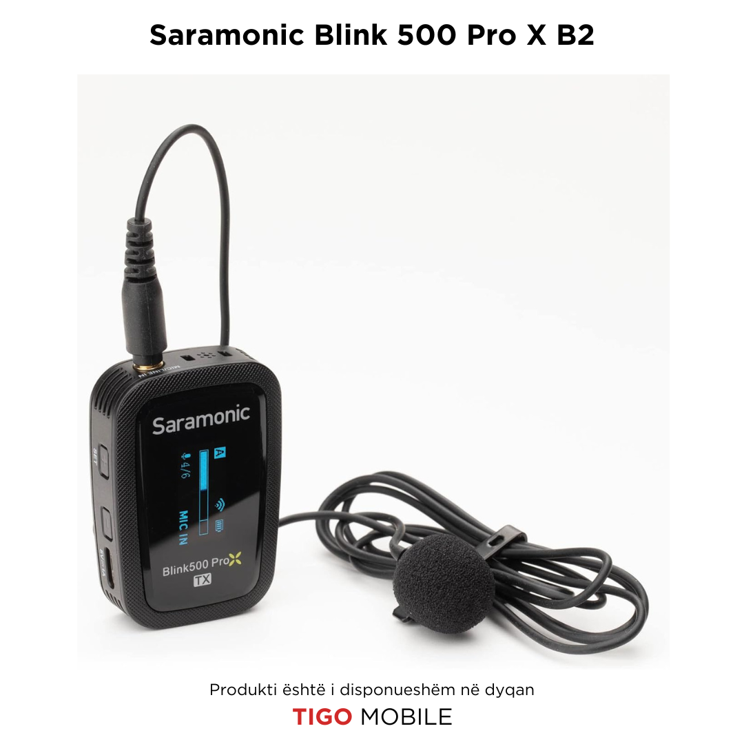 Saramonic Blink 500 ProX B2 – Mikrofon Wireless për 2 Persona me Lavalier