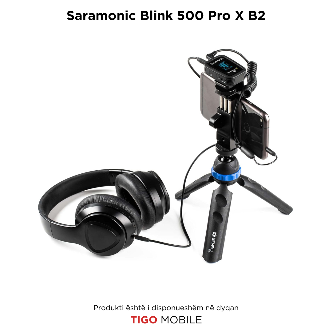 Saramonic Blink 500 ProX B2 – Mikrofon Wireless për 2 Persona me Lavalier