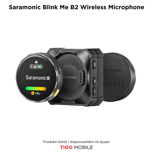Saramonic Blink Me B2 Wireless Microphone -  Mikrofon Wireless Profesional me Dy Transmetues dhe Ekran Touch