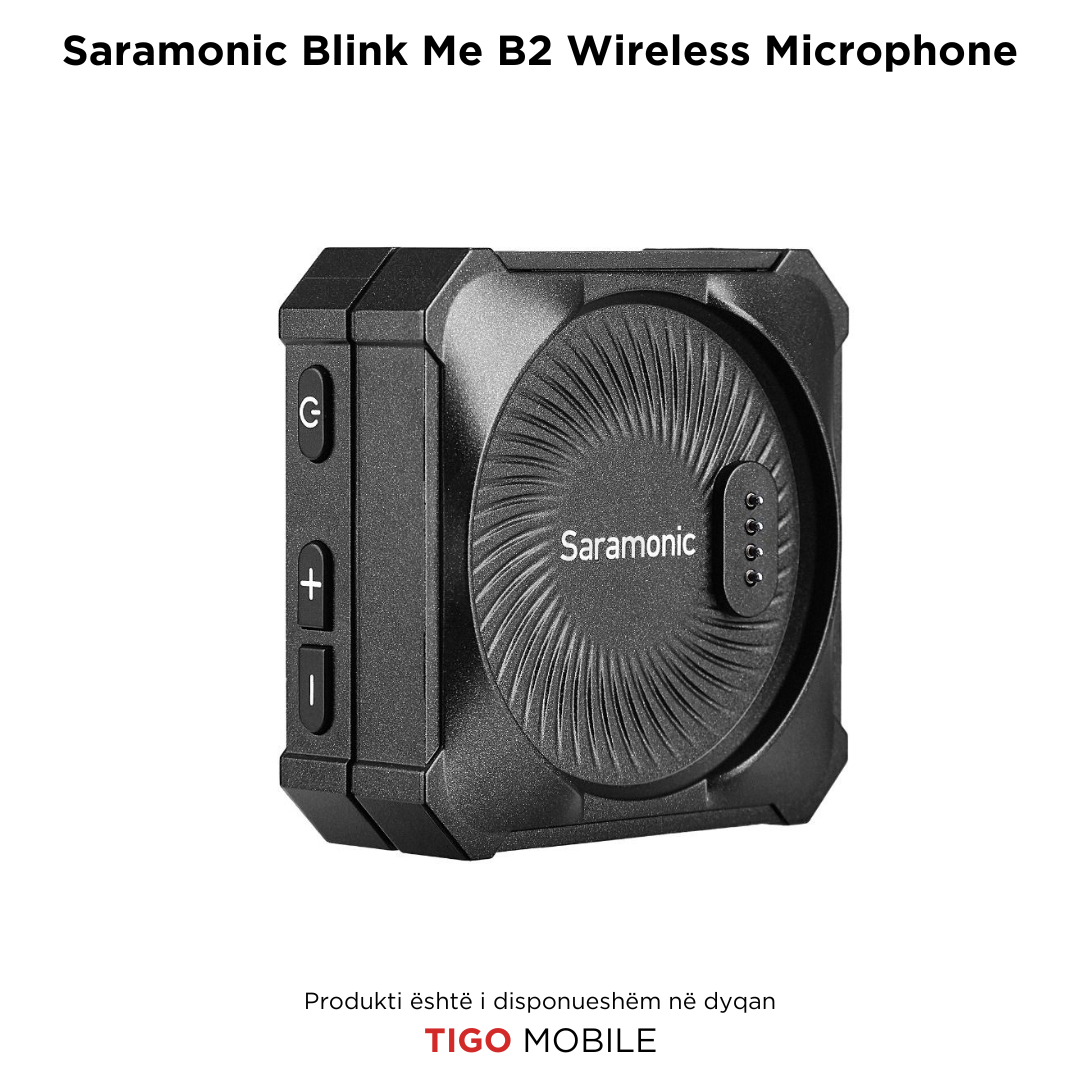 Saramonic Blink Me B2 Wireless Microphone -  Mikrofon Wireless Profesional me Dy Transmetues dhe Ekran Touch