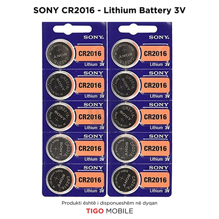Bateri Sony CR2016 - 5PC