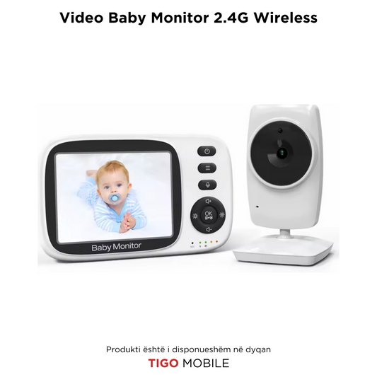 Video Baby Monitor me Ekran 2.4” – Monitorim për Foshnje Kamer