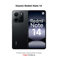 Xiaomi Redmi Note 14 Black - 4G Tigo Mobile AL