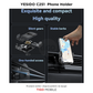 Mbajtëse Telefoni për Makinë – Rrotullim i Plotë 360°, Kapje dhe Mbyllje Automatike - 360 Free Rotation One-second Automatic Clamping Auto-locking High Quality Air Vent Phone Holder C251